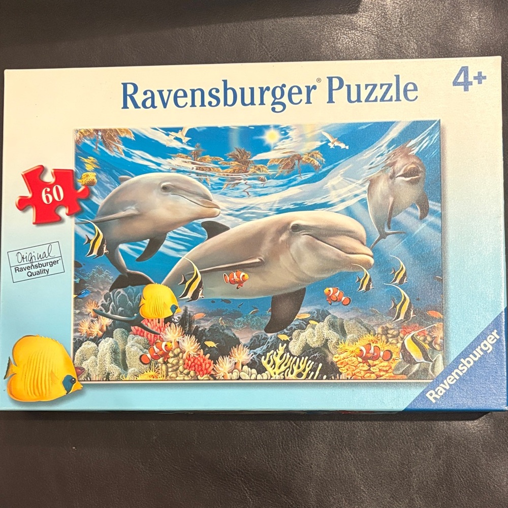 Ravensburger Underwater Dolphins Puzzle - Blue and Yellow